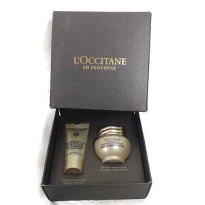 L’Occitane Limited Edition Immortelle Harmonie Cream & Serum Set 5/8ML NIB